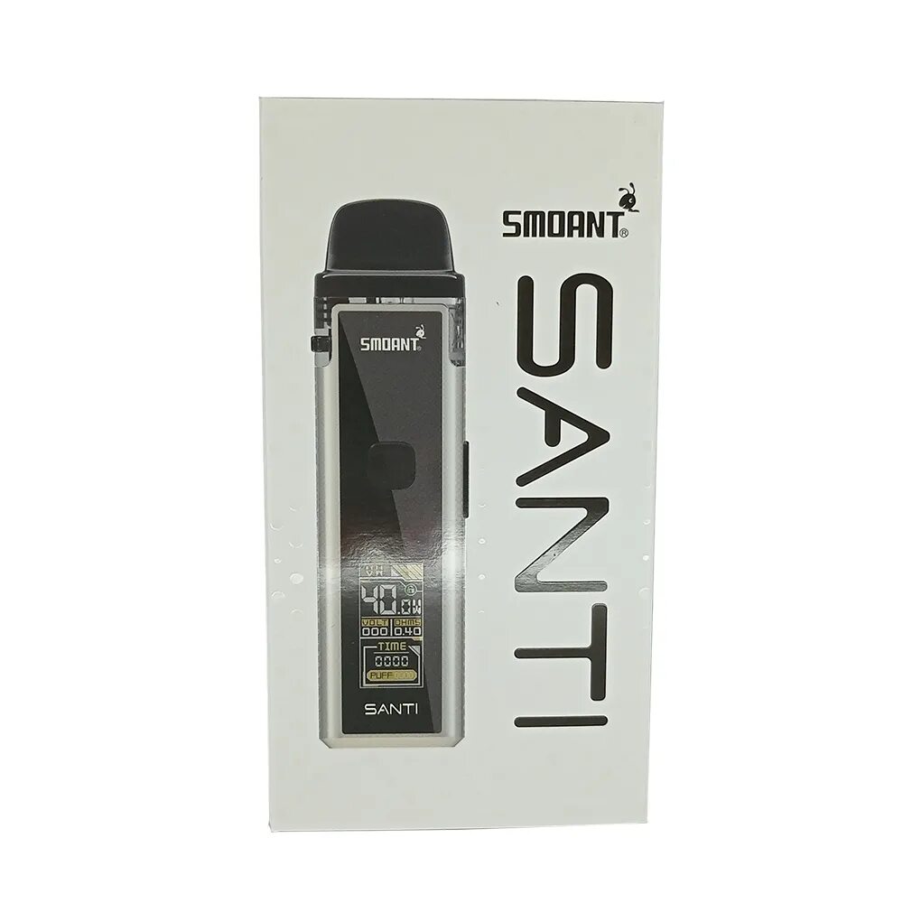 Электронная сигарета smoant santi. Smoant Santi pod Starter Kit. Smoant Santi pod Kit 1100mah SS. Smoant Santi pod 1100 МАЧ. Набор Smoant Santi Starter SS (стальной) pod Kit 40w, 1100mah, 3.5ml.