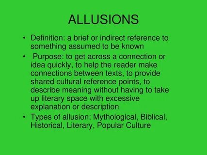 Allusion