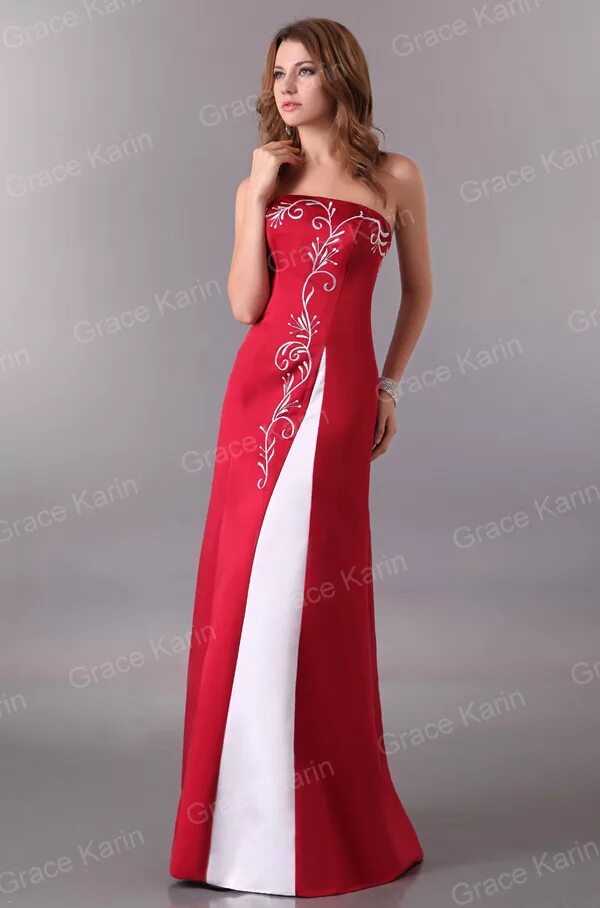 свадебное платье белое с красным. красное свадебное платье. платье eva davidova вечернее длинное. платья в пол красный с белыми. невеста в красном.