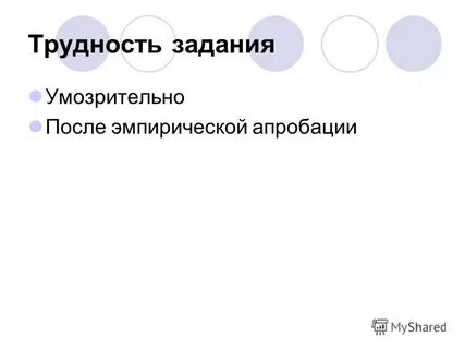 Трудность заданий теста