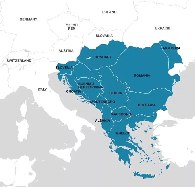 Страны Балканского полуострова на карте Европы. Политическая карта Балканского полуострова. Балканский полуостров на карте. Балканский полуостров на карте Европы.