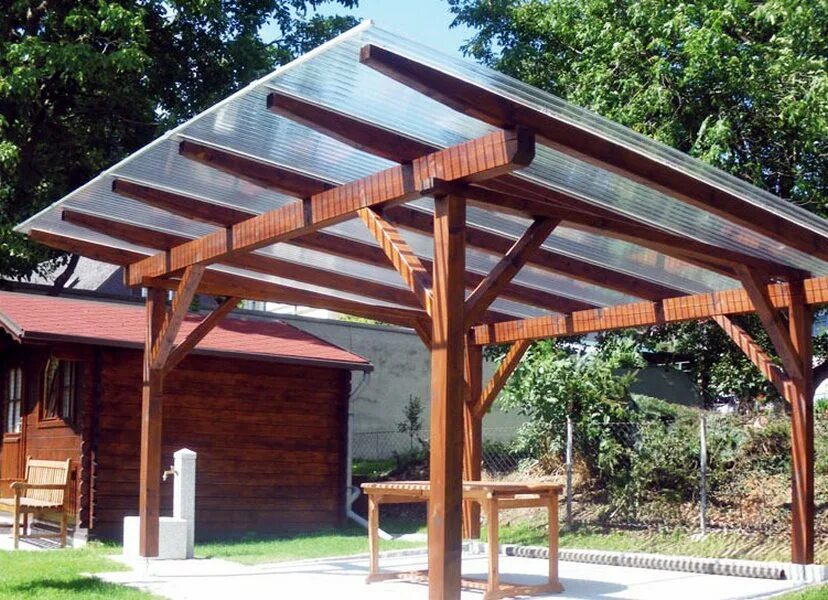 Навесы для дачи. Крыша навеса из поликарбоната. Навес самый простой и дешевый. Крыша для беседки. Навес самый простой и дешевый.