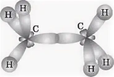 Этан гибридизация. Строение молекулы этана гибридизация. Пространственное строение молекулы этана. Пространственная структура этана. Перекрывание орбиталей в молекуле этана.