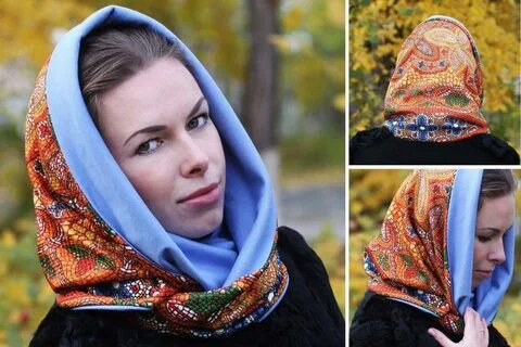 Капюшон из шарфа