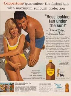 SUNTAN LOTION AD 1964 Barbara Eden, Funny Ads, Retro Ads, Retro Advertising, ...