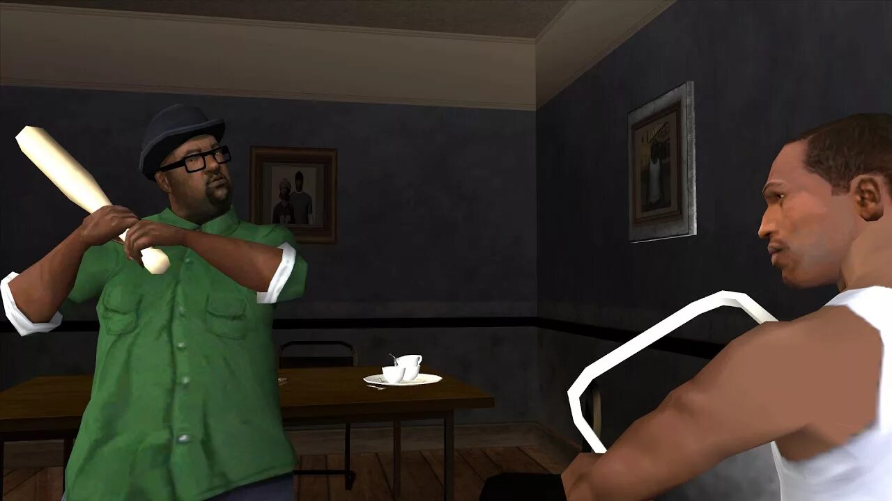 Бит гта са. Сиджей биг смоук и райдер. мелвин харрис биг смоук. gta sa биг смоук. гта сан андреас big smoke.