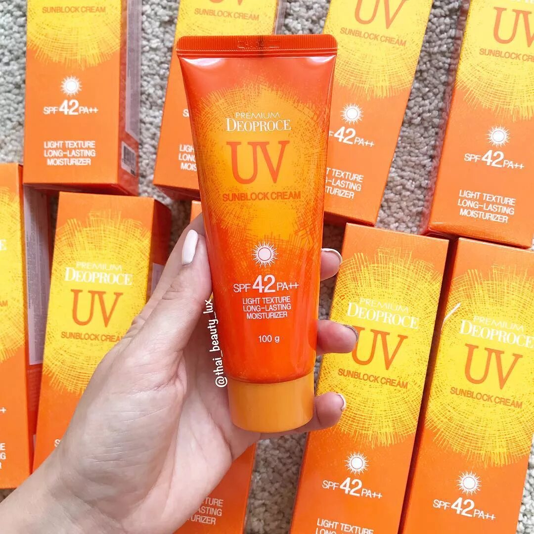 Premium Deoproce UV Sunblock Cream spf42 pa++ 100g. Корейский крем от солнца СПФ 50. Sun Cream spf50+ Корея. Deoproce солнцезащитный крем SPF 50. Лучшие спф для лица на каждый день