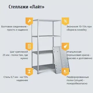 Как собрать металлический стеллаж инструкция
