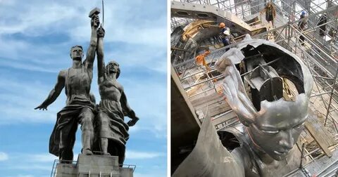 Монумент рабочий и колхозница на вднх