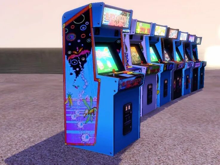 Arcade window. The arcade. arcade machine. 3d arcade. arcade machine 3d model.