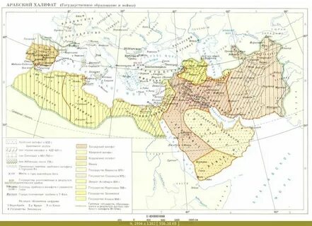 Территория арабского халифата при мухаммеде