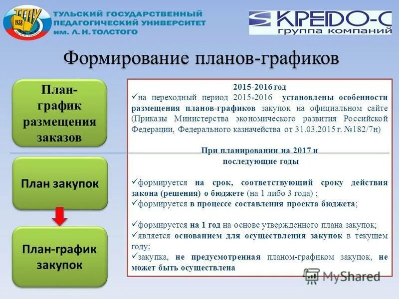 Что устанавливает правительство российской федерации в отношении планов графиков