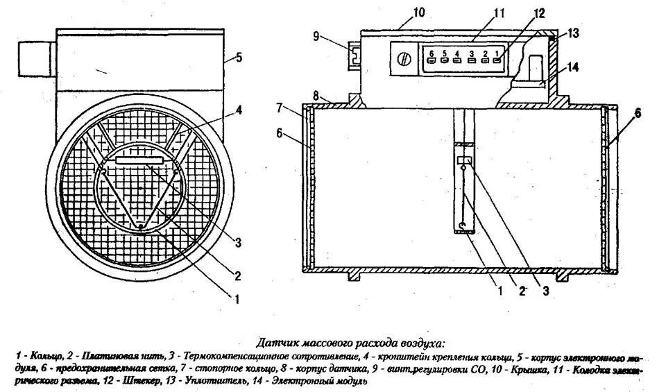 Дмрв принцип. Схема датчика массового расхода воздуха ЗМЗ 406. Датчик массового расхода воздуха схема электрическая принципиальная. ДМРВ схема электрическая принципиальная. ДМРВ ЗМЗ 406.