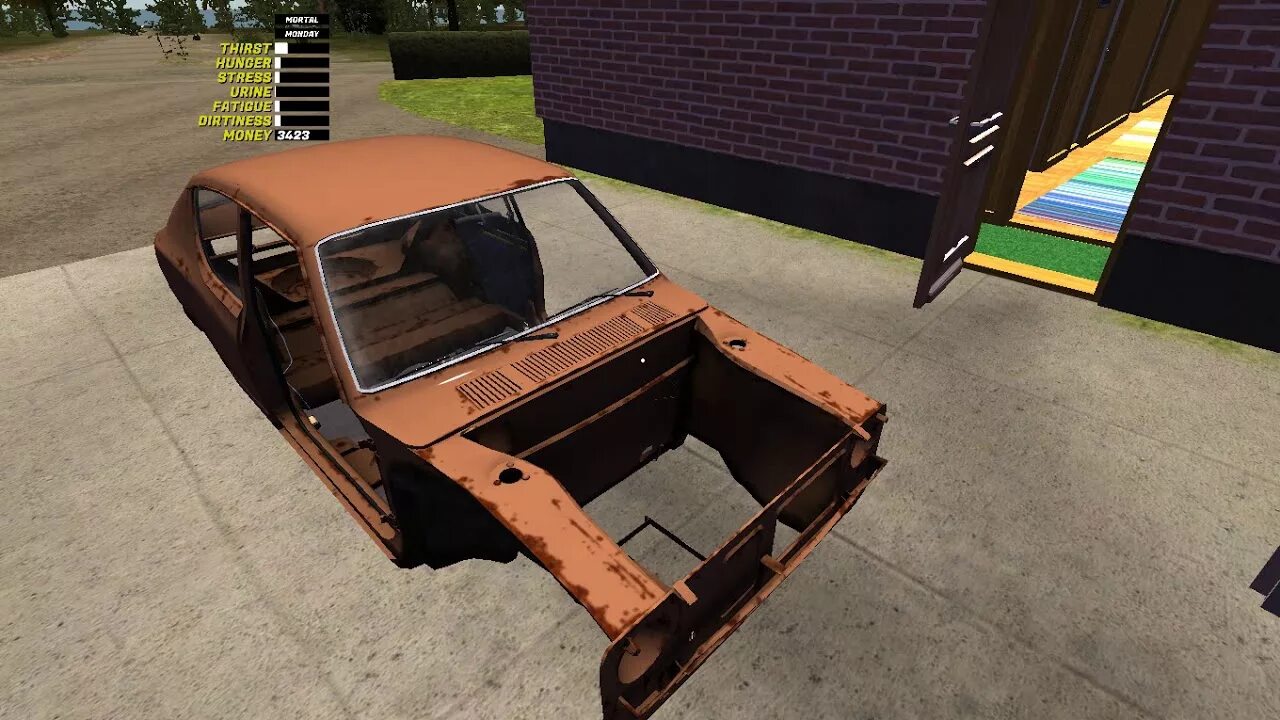 Май саммер кар гараж. My Summer car гараж. My Summer car 04.08.2022. Фиат 126 май саммер кар.