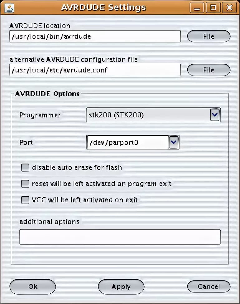 Опции запуска. Avrdude оболочка. Вкладки для java. Avrdude Window. Фьюзы для USBASP В avrdude.
