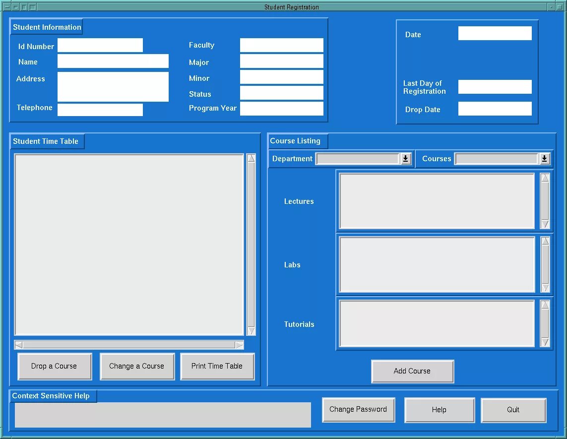 Student registration