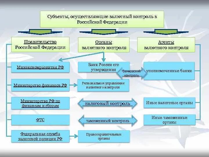 Организация контроля субъектов рф. Функции агентов валютного контроля. Органы валютного контроля в РФ. Органы валютного регулирования и валютного контроля в РФ. Органы и агенты валютного контроля в РФ.