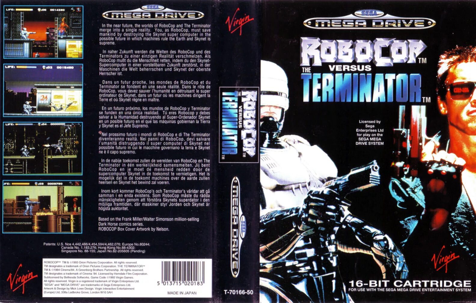 Игры сега робокоп. Игра Sega: Robocop versus Terminator. Robocop vs Terminator сега обложка. Обложка Sega Genesis Robocop vs Terminator. Robocop vs Terminator Sega картридж.