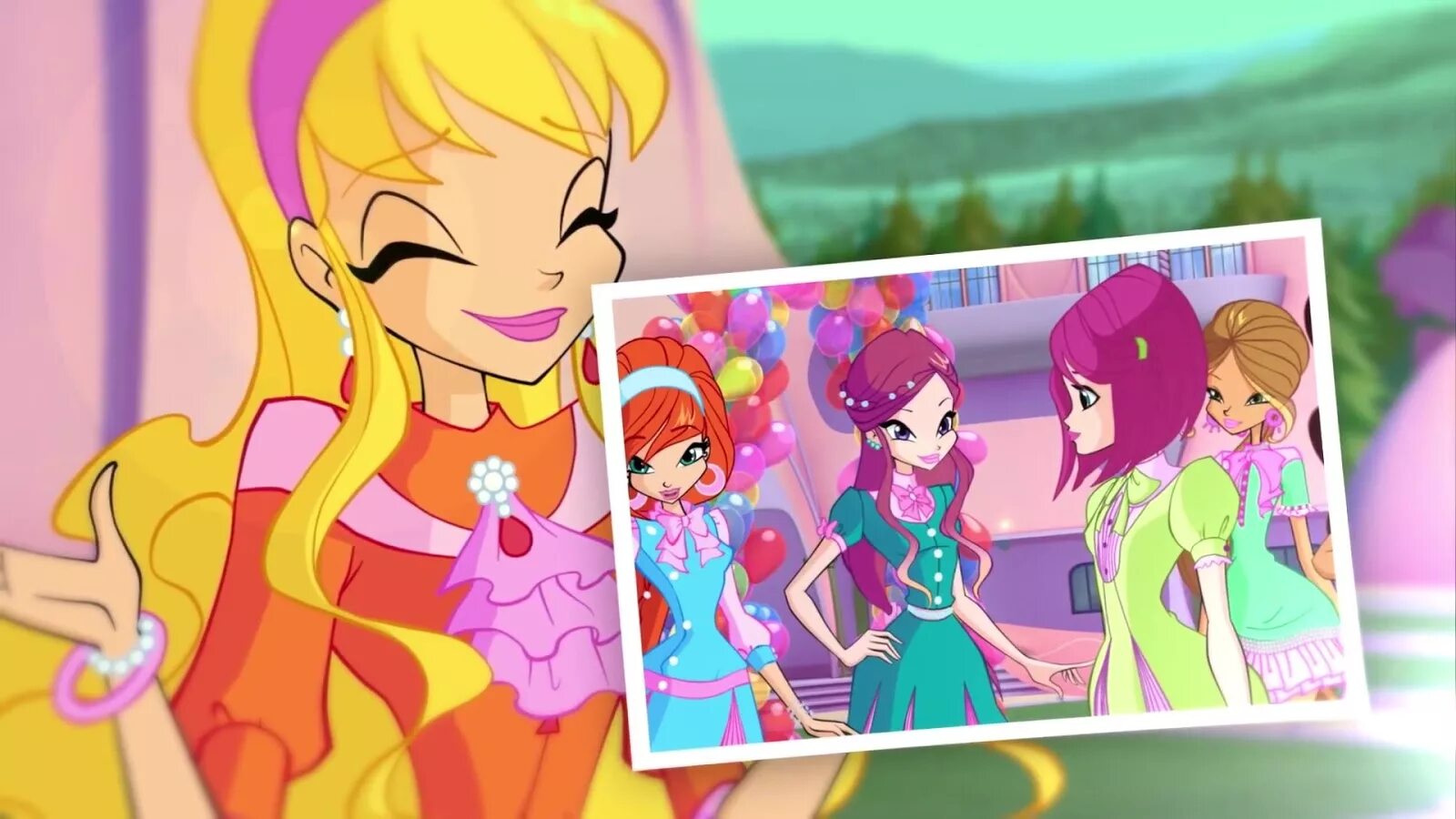 Винкс телевидение. Винкс 5. Winx club 7 screens the first color of the universe. Школа волшебниц. The seasons club.