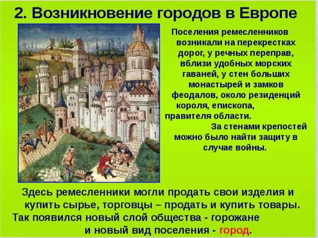 Почему в европе появилась. Возникновение городов в средневековье. Появление средневековых городов. Возникновение средневековых городов. Возникновение городов в средние века.