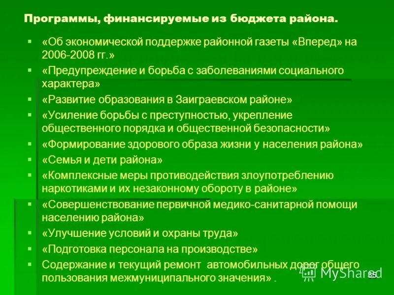 Программа 35. Программа 35