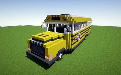 Школьный автобус майнкрафт