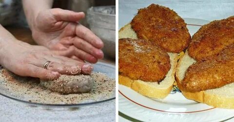 Котлеты с хлебом в духовке рецепт