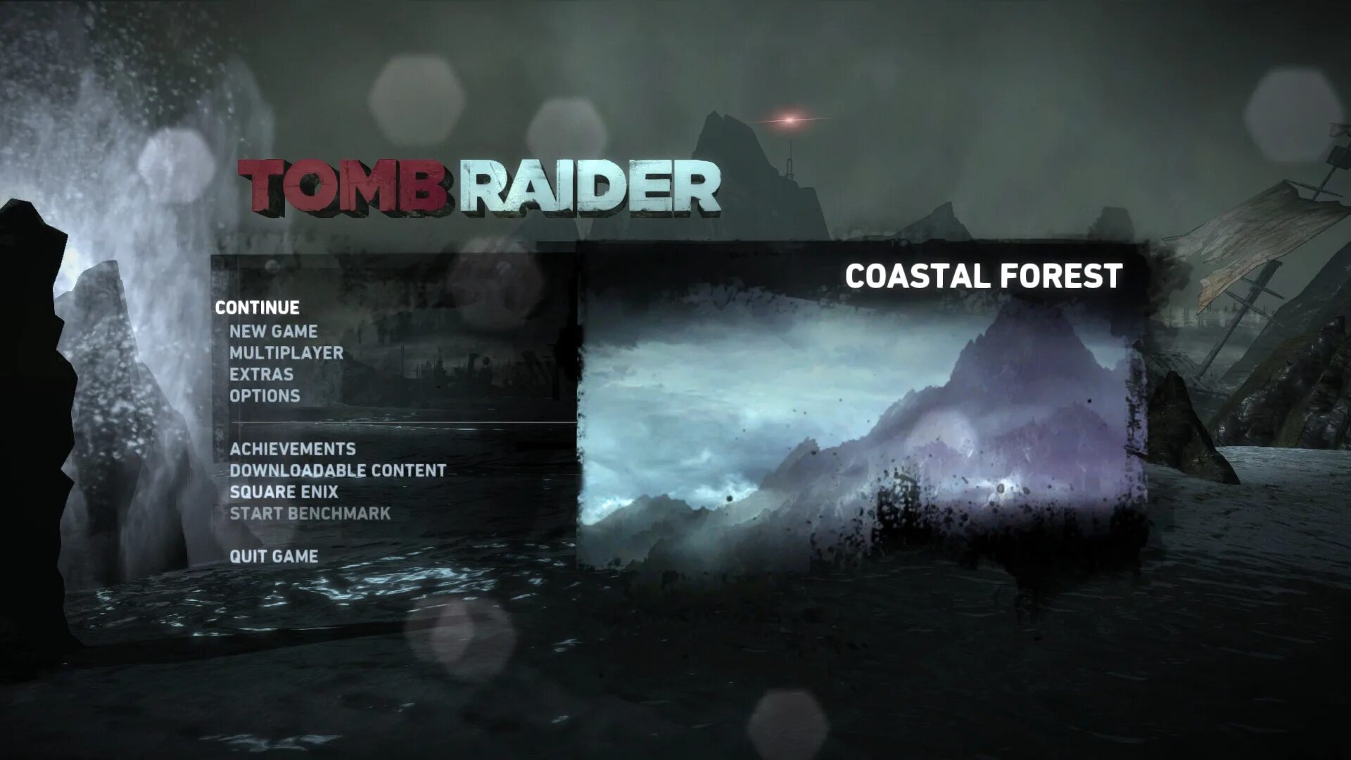 Меню игра столов. Tomb Raider 2013 главное меню. Главное меню игры. Главные меню ещь кфшувукы. Красивое главное меню в игре.