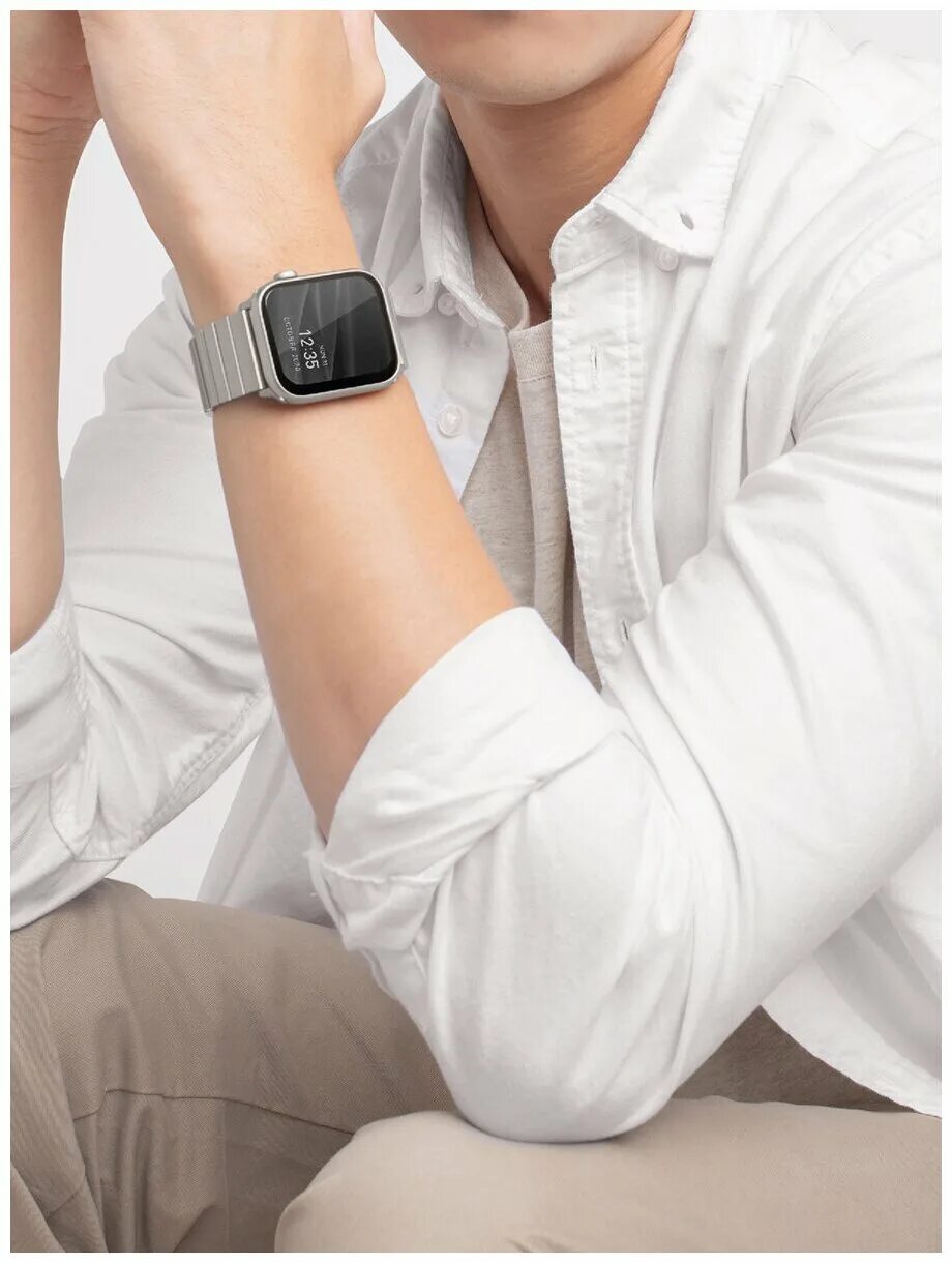 Uniq strova. Uniq strova strap link. strova strap link steel.