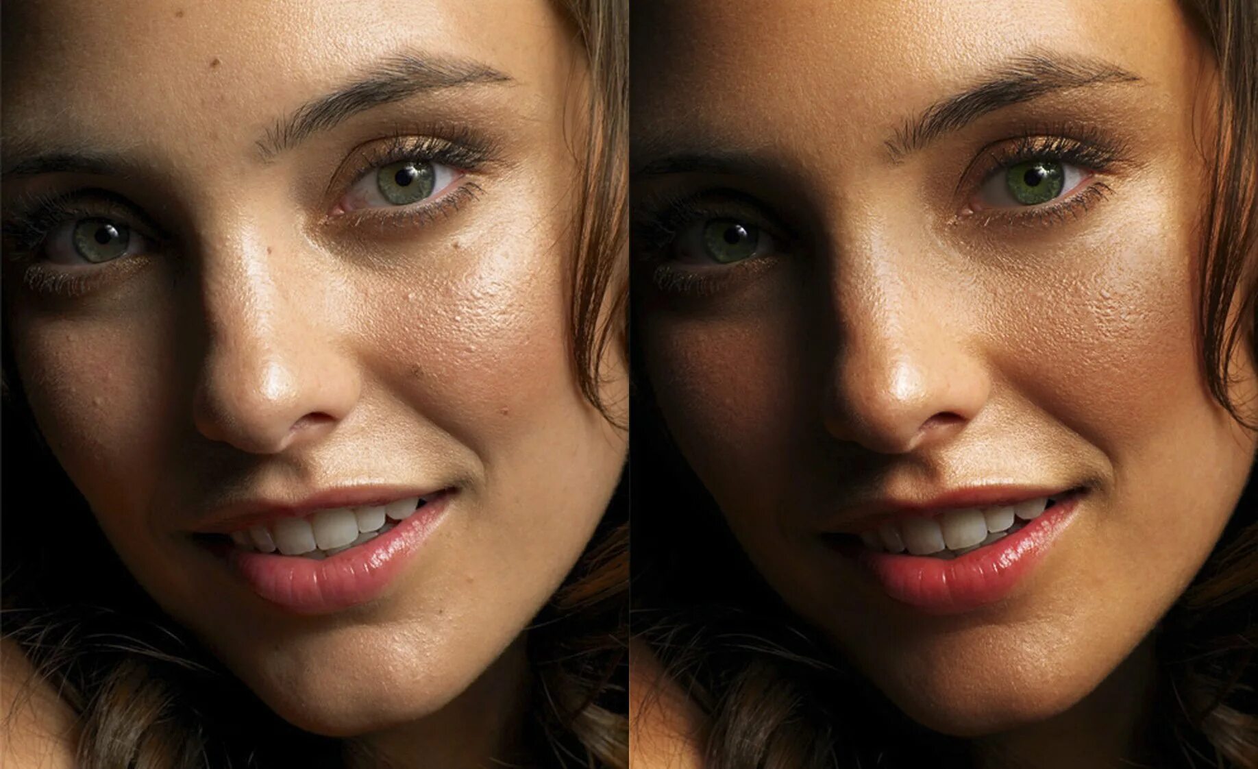 Глянцевое лицо. Портретная ретушь. Портрет для ретуши. Обработка фотографий. Ретушь до и после.