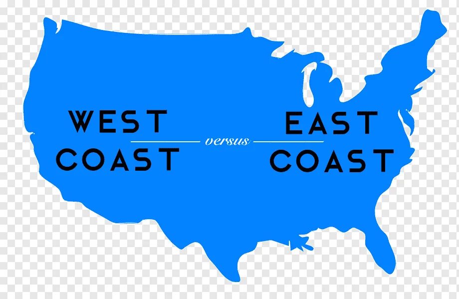 East and West. West East Coast. East West Coast карта. West Coast на карте.