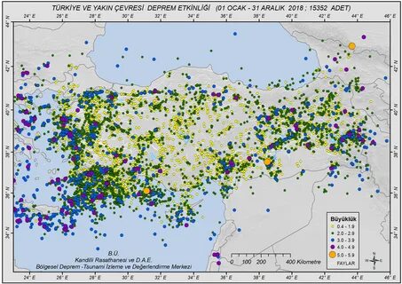 Depremsellik Haritalari B U Krdae Bolgesel Deprem Tsunami Izleme Ve Degerle...