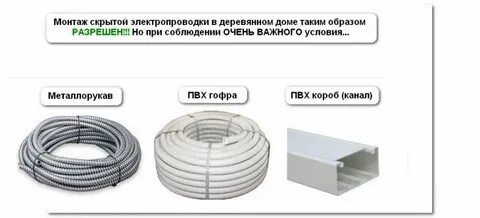 Размеры гофры для проводов