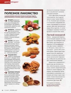 Содержание углеводов в орехах