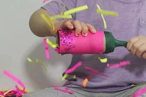 Как сделать хлопушку из бумаги с конфетти