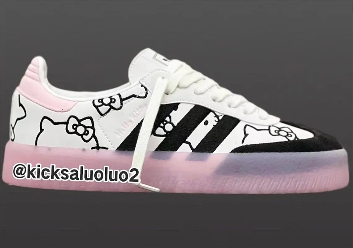 Adidas hello. Hello Kitty x adidas Samba 2.0. Адидас Самба Хеллоу Китти. Кроссовки адидас Хеллоу Китти женские. Adidas forum с Китти.