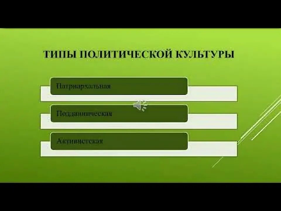 Политическая культура характеризуется