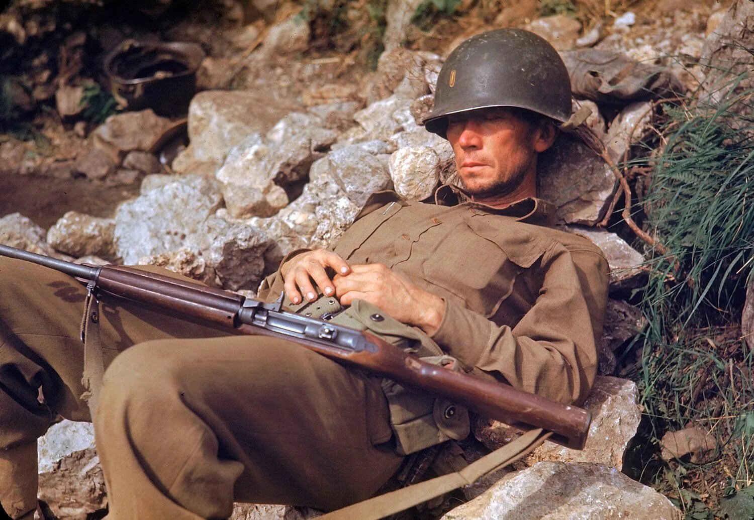 Фотографии второй мировой войны. Американский солдат m1 Carbine. Американский солдат второй мировой m1 Carabin. Американский солдат ww2 снайпер. Итальянская кампания (1943-1945).