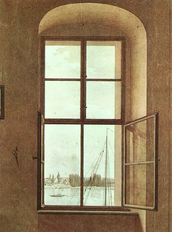 Время начала окна. Caspar David Friedrich，1774－1840.