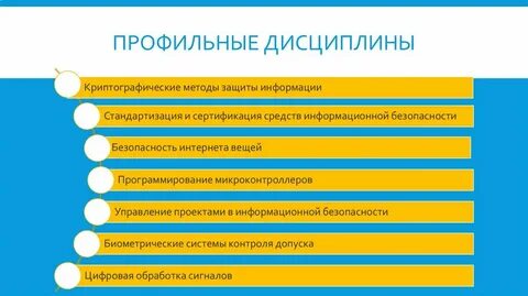 Профильные дисциплины