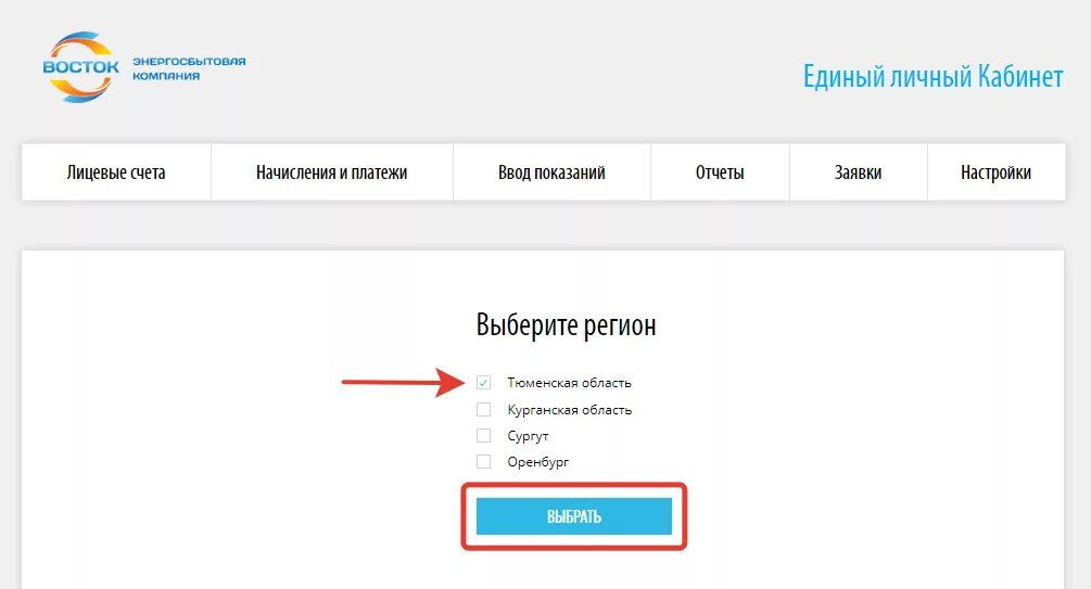 Восток личный кабинет. Личный кабинет Тюменьэнергосбыт Восток. Единый личный кабинет. Эк Восток личный кабинет.