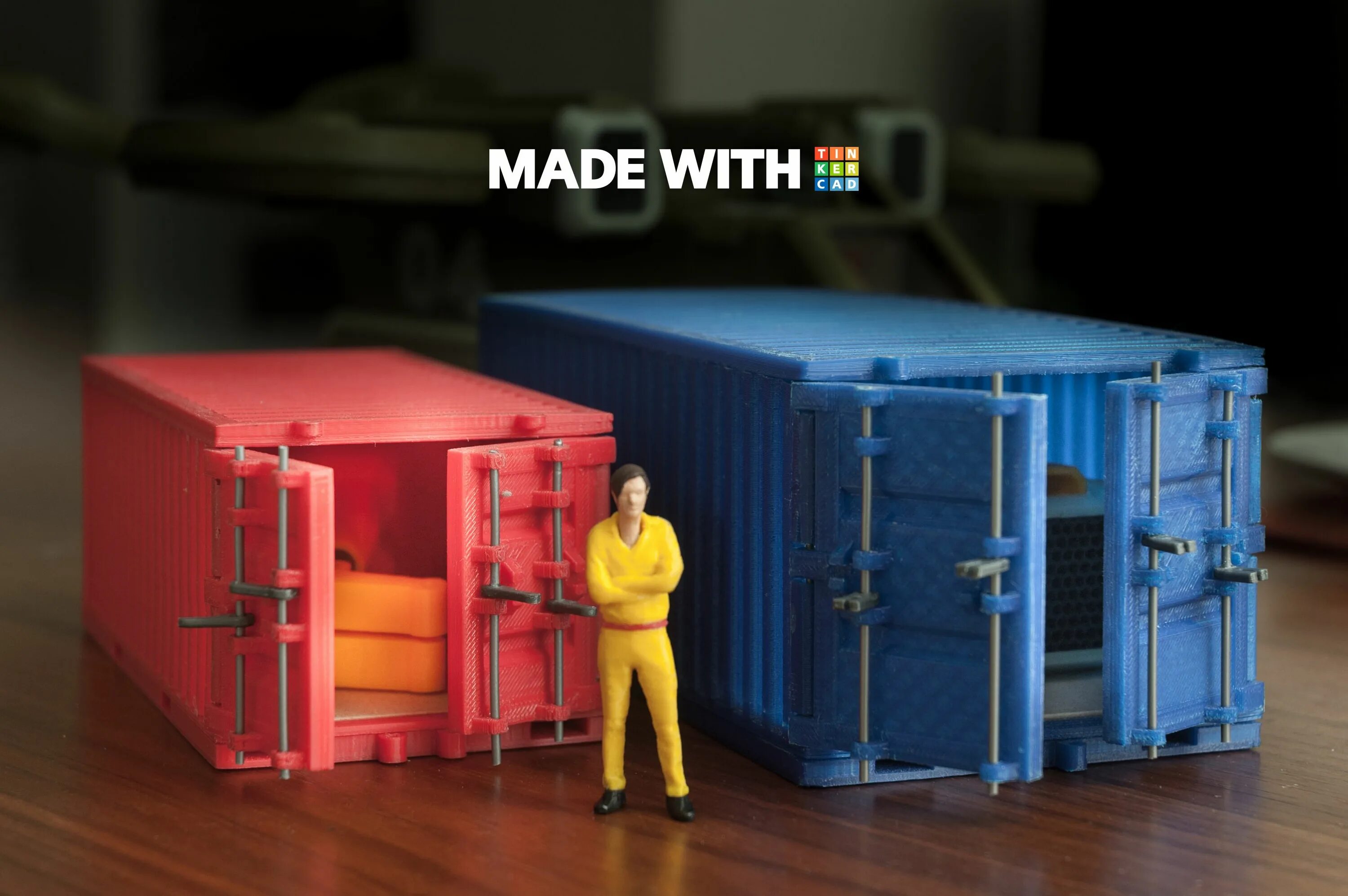 Cargo Container 3d Printed. Cargo Box 3d Print. Контейнер 3л герметичный.