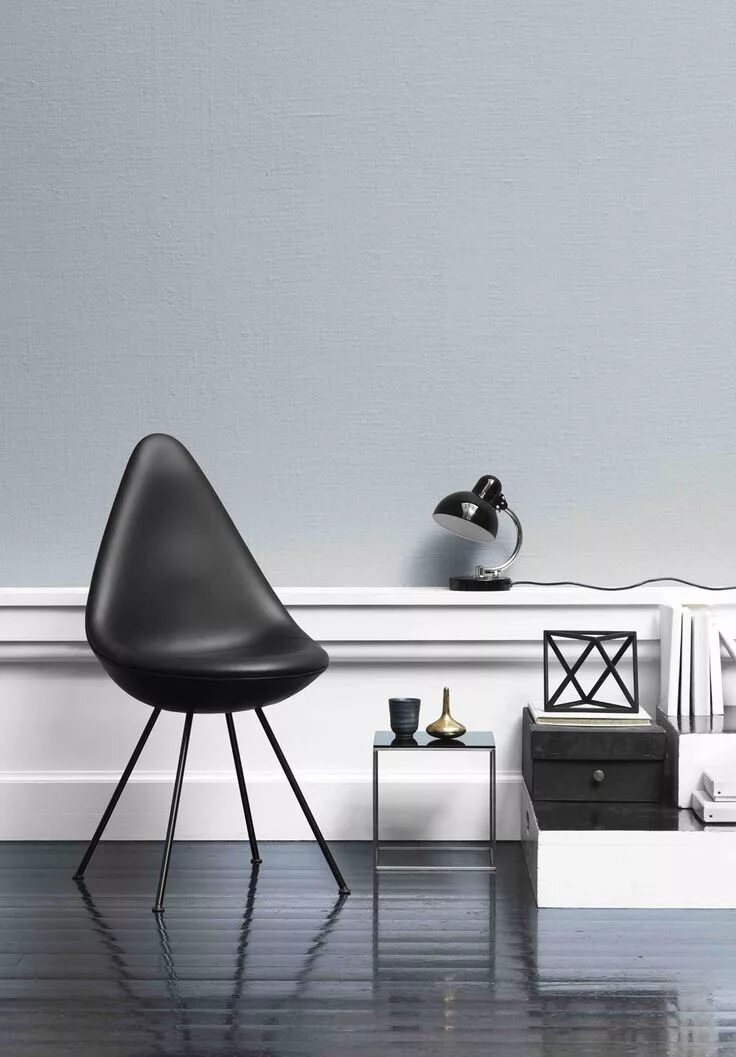 Drop chair. Кресло drop арне якобсен. black drop chair fritz. republic of fritz hansen. 3d модель. стул fritz hansen the drop chair.