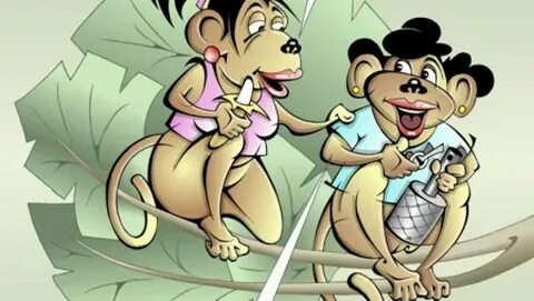 Обезьяна карикатуры