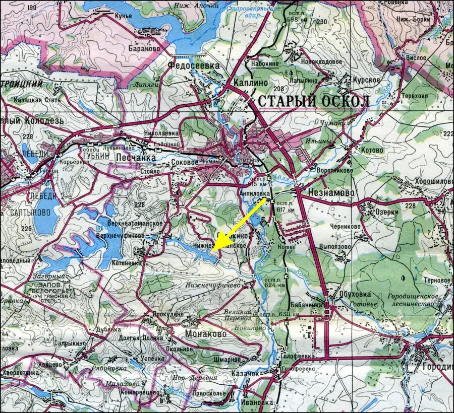 Карта Старооскольского района. Карта Старооскольского района Белгородской области. Карта Старооскольского округа. Границы Старооскольского городского округа.