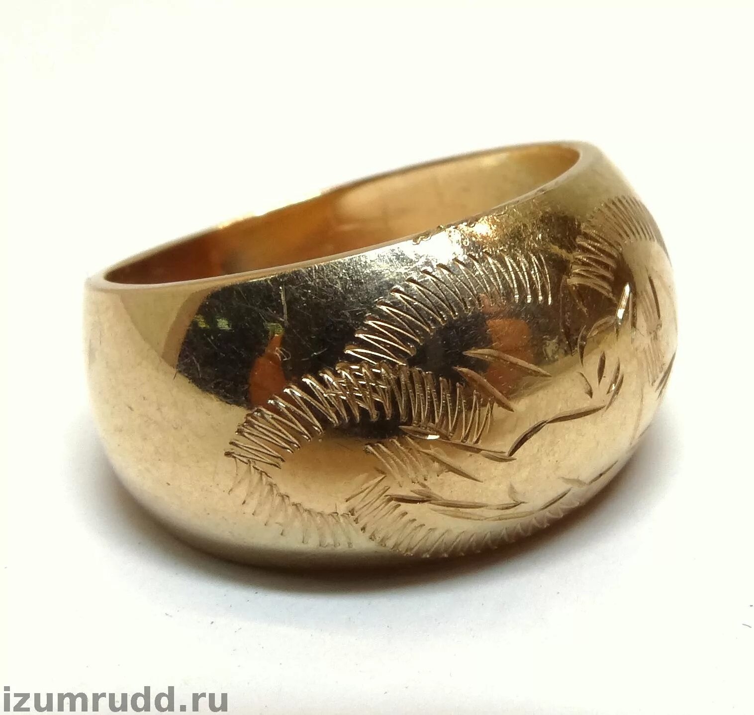 золотое кольцо чалма 583.