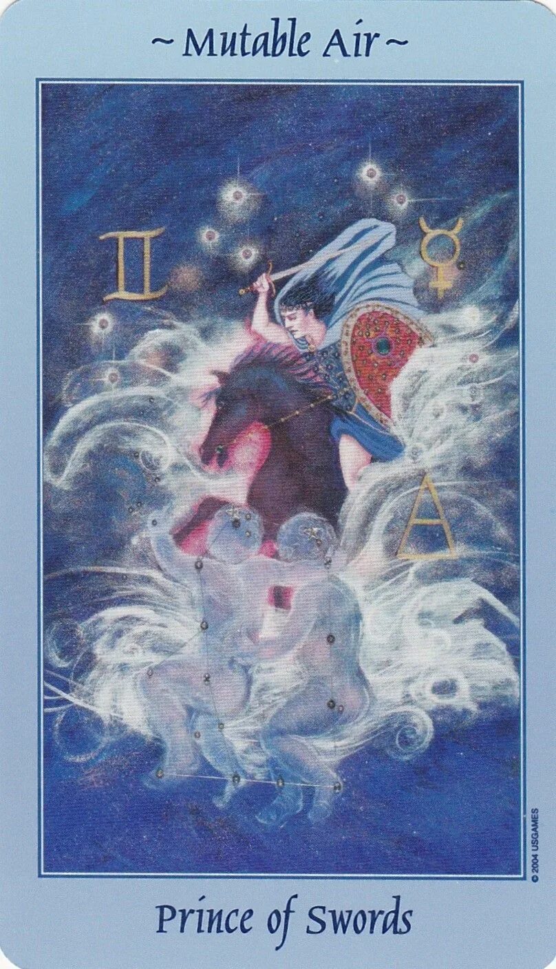 Принц мечей. Celestial Tarot галерея. Принц мечей Таро Тота. Celestial Tarot — небесное Таро. Принц с мечом.