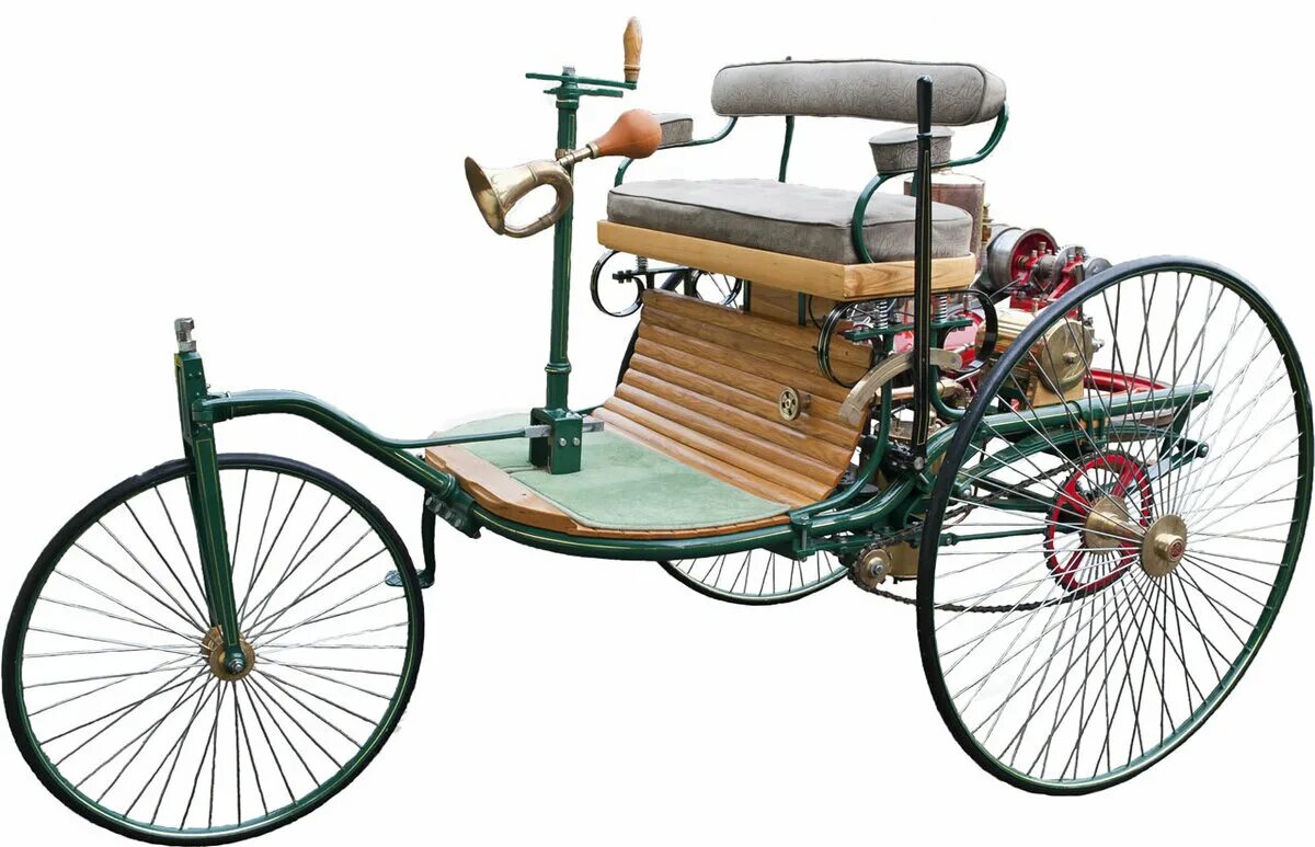 Первый автомобиль внутреннего. Benz Patent-Motorwagen 1886 двигатель.