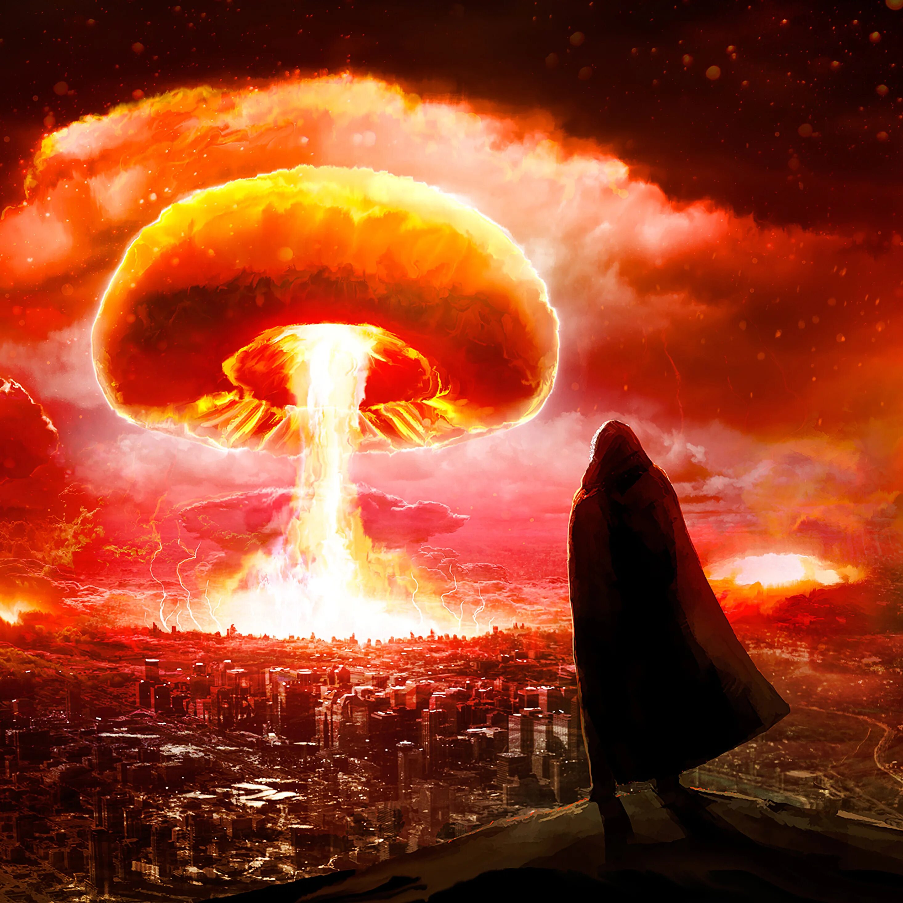 Апокалипсис ядерный взрыв. Ядерный гриб арт. Атомный взрыв арт. Ядерный взрыв на планете. Конец света пройдет