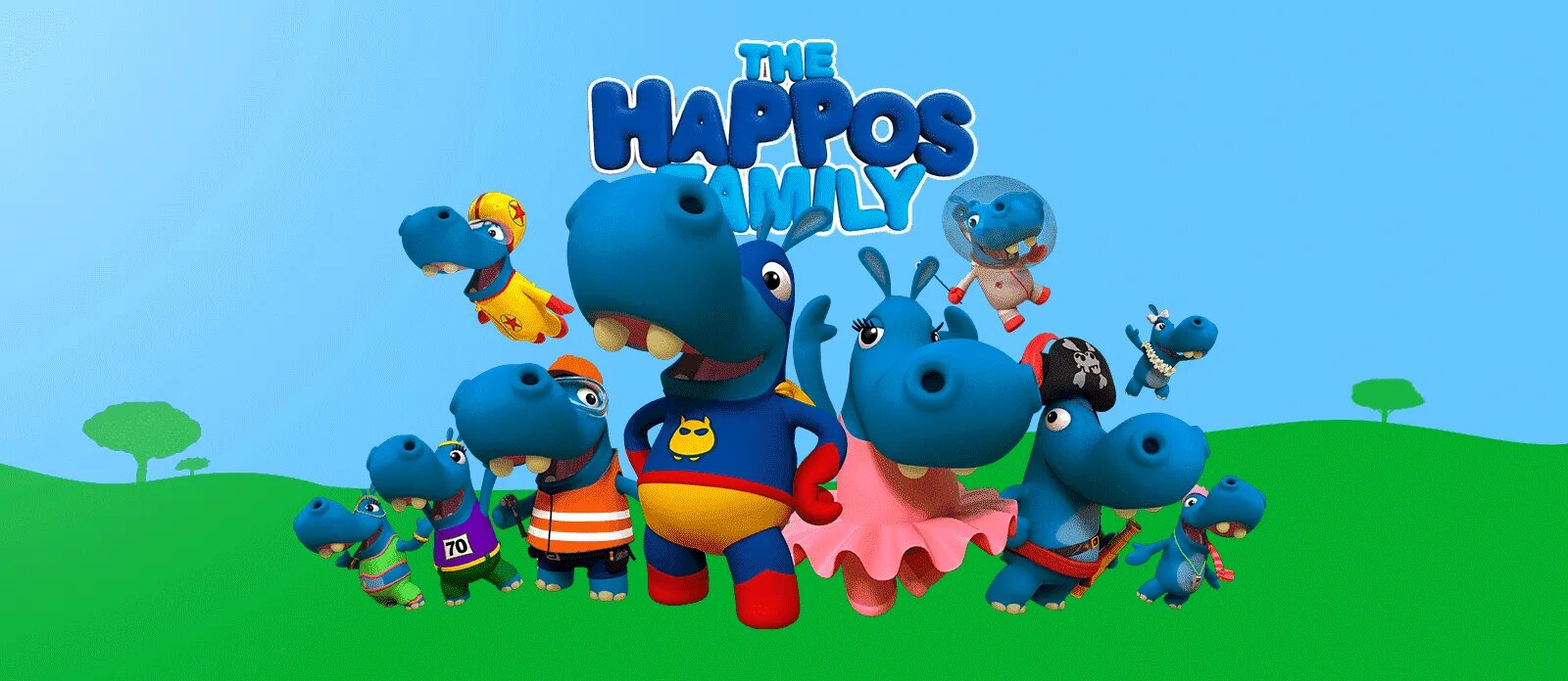 The happos family вся коллекция. Семейка бегемотов boomerang. The happos family семейка. Hippos family. Hippos family.